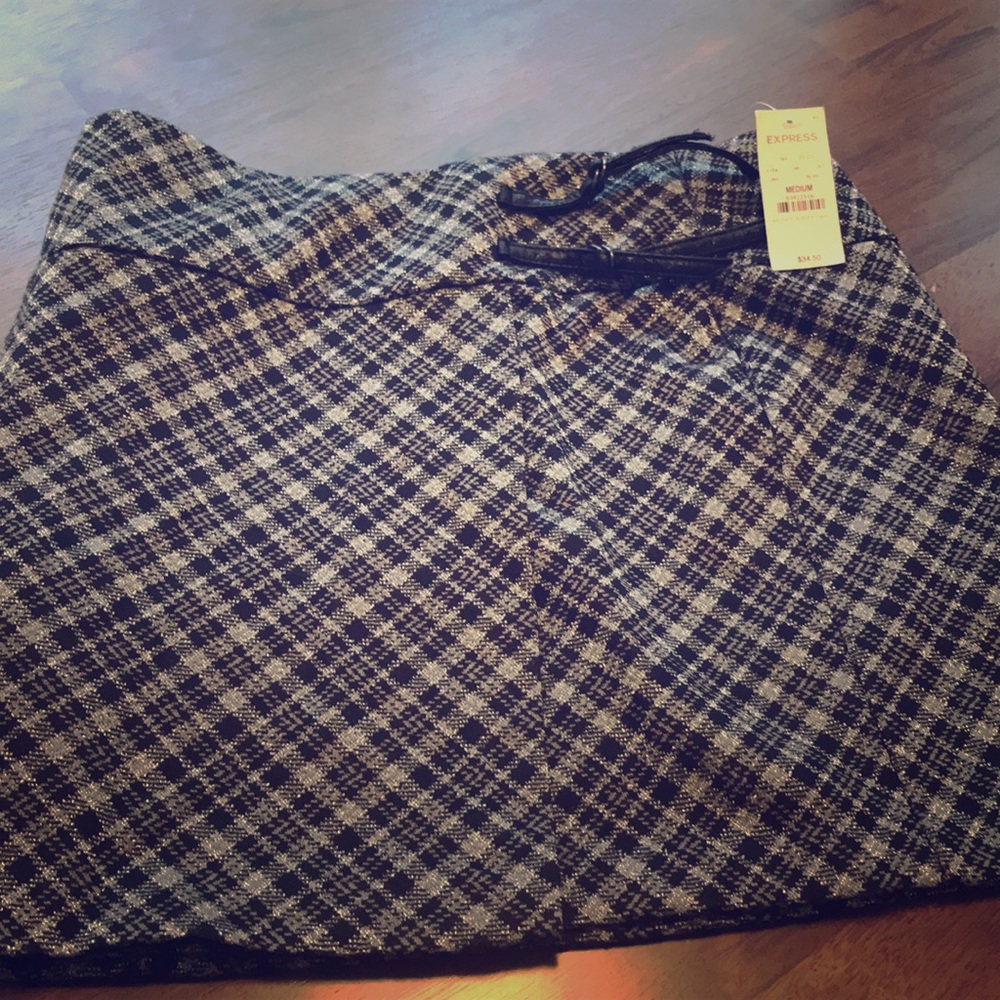 Express Plaid Skirt